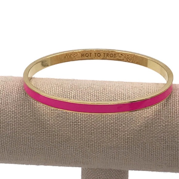 Kate Spade Pink Hot To Trot Bangle Bracelet - Picture 2 of 4